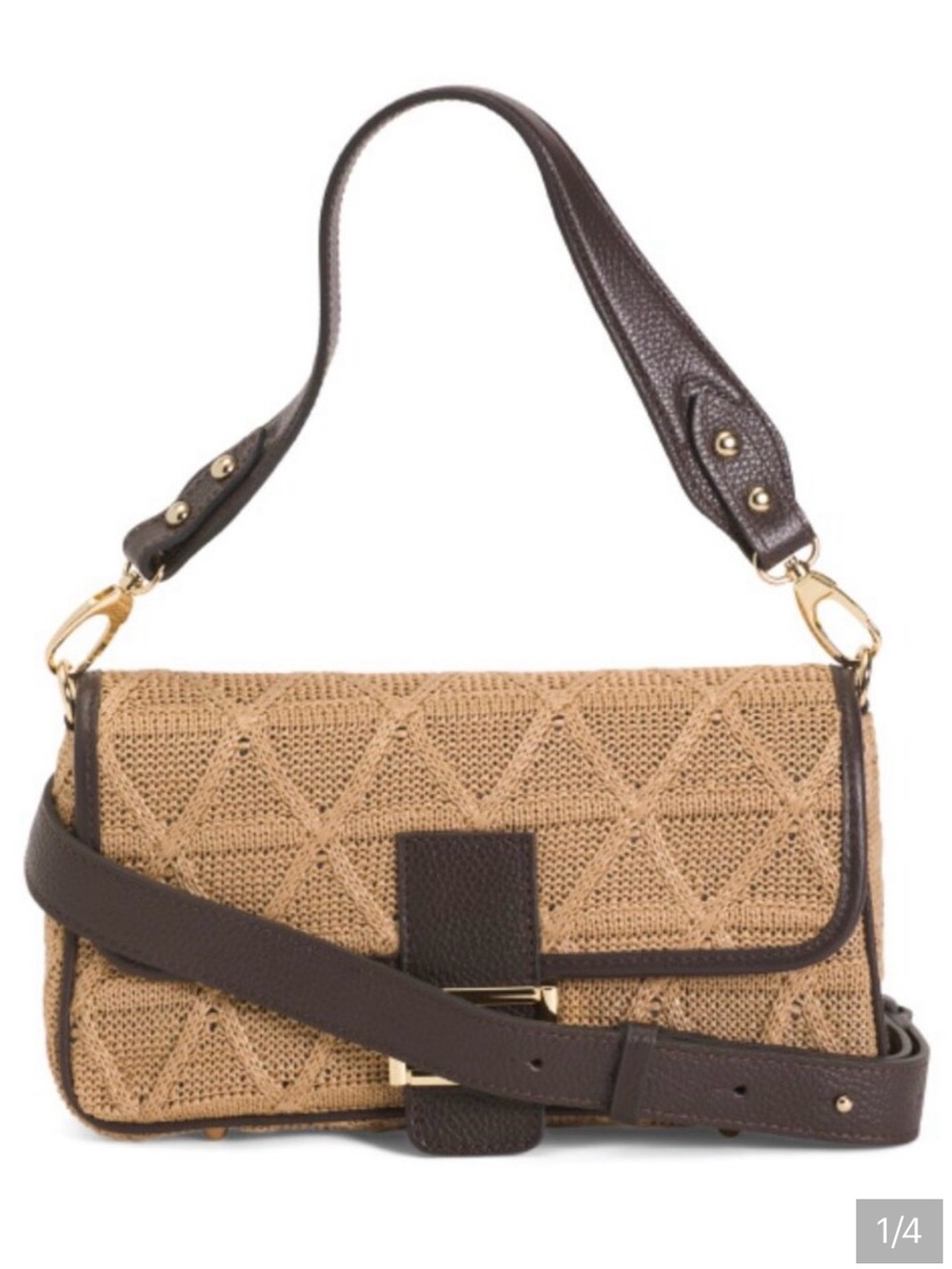 DIVINA FIRENZE Made In Italy Crochet Shoulder Bag